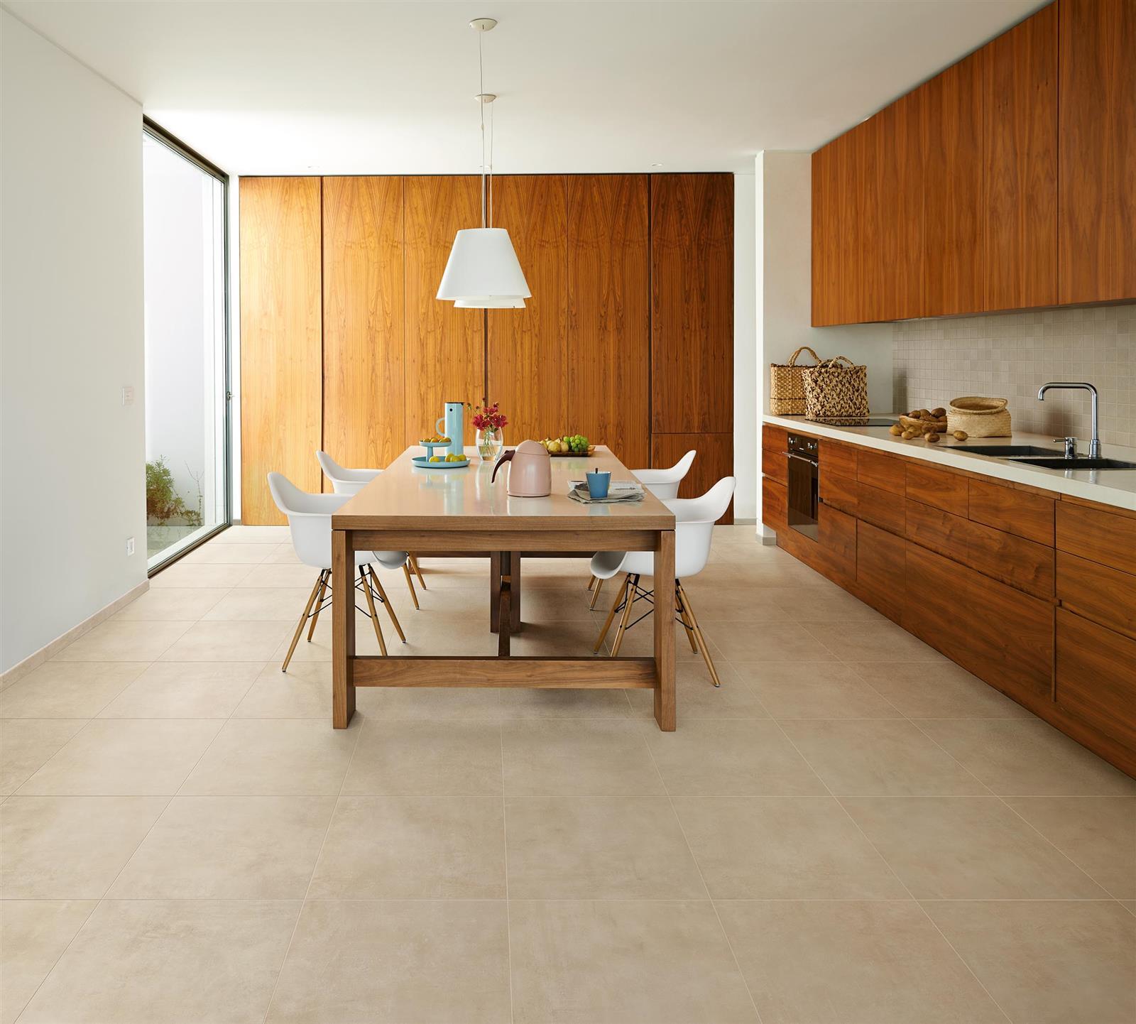 Carrelage sol effet béton CONCRETE (80x80 cm) - 80 x 80 - LIGHT GREY rectifié