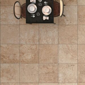 Carrelage sol intérieur effet pierre 60x60 cm TIBER - Light rectifié - 60 x 60 cm- V2: variation modérée des nuances