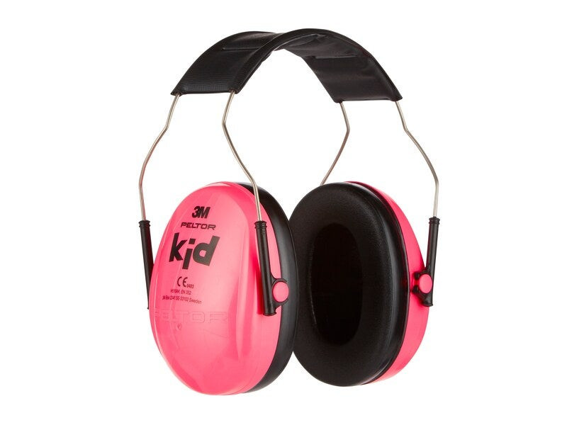 Casque antibruit snr 27 db 3M Peltor pour enfant, rose, 87-98db