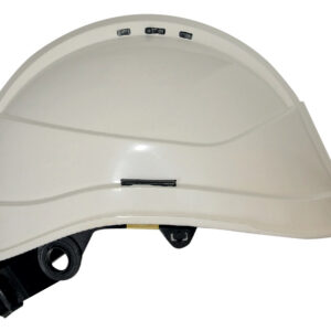 Casque de chantier visière courte KARA blanc AUBOUEIX 0031TC
