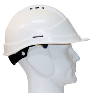 Casque de chantier visière longue KARA blanc AUBOUEIX 0031LTC
