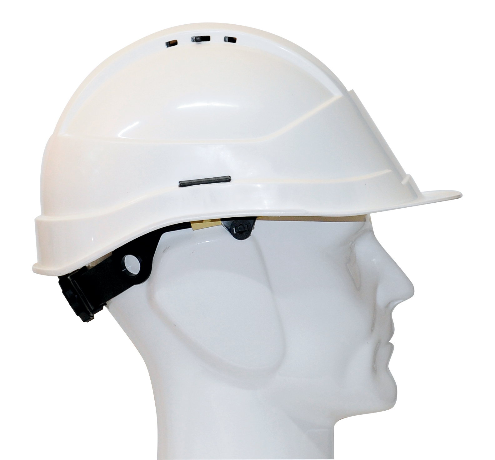 Casque de chantier visière longue KARA blanc AUBOUEIX 0031LTC