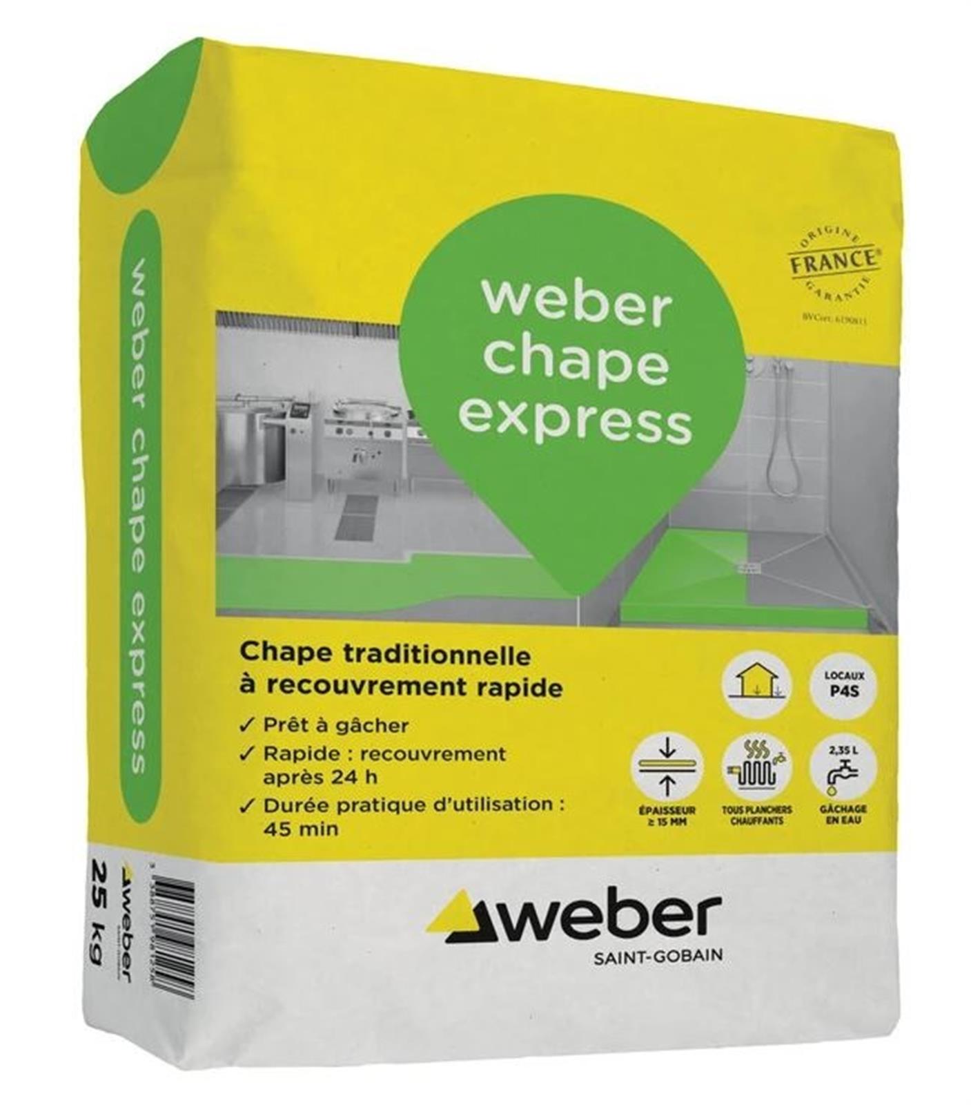 Chape traditionnelle WEBERCHAPE EXPRESS - sac 25