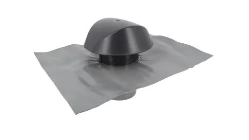 Chapeau de ventilation D100 anthracite avec collerette d'étanchéité NICOLL VVE10A