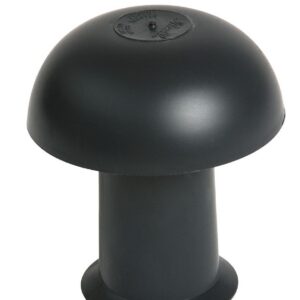 Chapeau de ventilation PVC - Diamètre : 50 - Couleur : Ardoise - avec moustiquaire