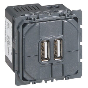 Chargeur double USB CÉLIANE 15 W Type-A 2,4 A LEGRAND 067462