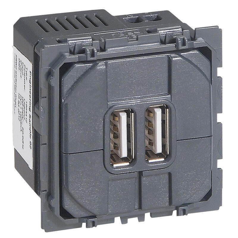 Chargeur double USB CÉLIANE 15 W Type-A 2,4 A LEGRAND 067462