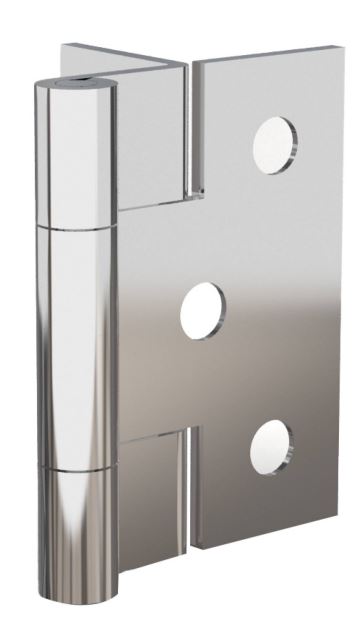 Charnière à noeud roulé 38 x 14 mm acier chromé PINET 6013327