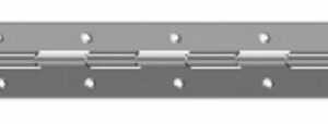 Charnière à piano longue 1980 x 25 mm épaisseur 0,6 mm axe diamètre nœud 1,8 mm MONIN 472 630