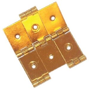 Charnière de paravent en laiton poli hauteur 93 mm dimension 60 x 30 mm MONIN 428440