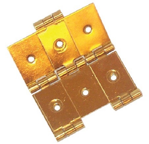 Charnière de paravent en laiton poli hauteur 93 mm dimension 60 x 25 mm MONIN 428430
