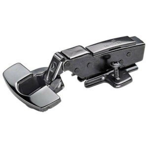 Charnière invisible acier pour meuble, amorti 1/2 applique rentrant 35 mm