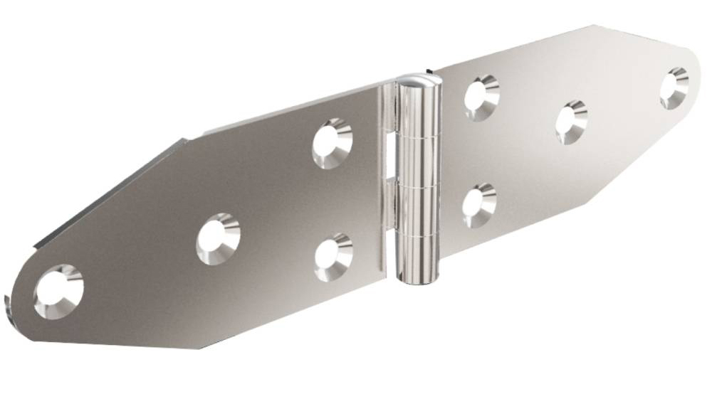 Charnière marine 38 x 178 x 2 mm inox 316 PINET 5213957