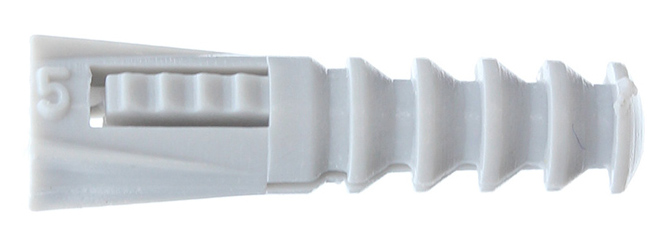 Cheville multi-matériau R5 grise sans collerette 5 x 22 mm boîte de 250 - RAM - 9060
