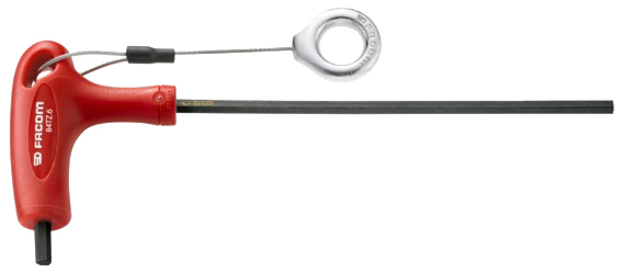 Clé 6 pans en "T" métrique FACOM 84TZ.2.5SLS