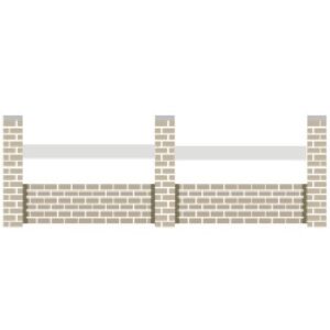 Clôture PVC 1 lisse horizontale (ALBE)