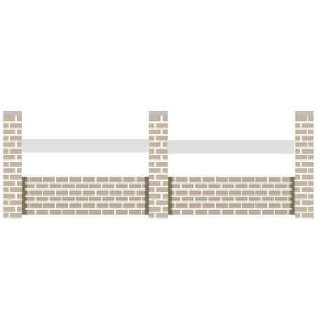 Clôture PVC 1 lisse horizontale (ALBE)