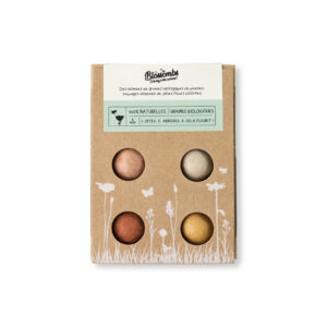 Coffret Cadeau Mini - 4 bombes à graines - BIO