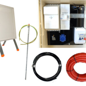 Coffret de chantier mono 30/60A, raccordement souterrain