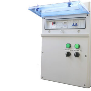 Coffret de piscine précablé pour pompe de filtration jusqu'à 1300W + éclairage 100W