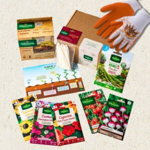 Coffret des petits jardiniers + Gants enfant 6-8 ans