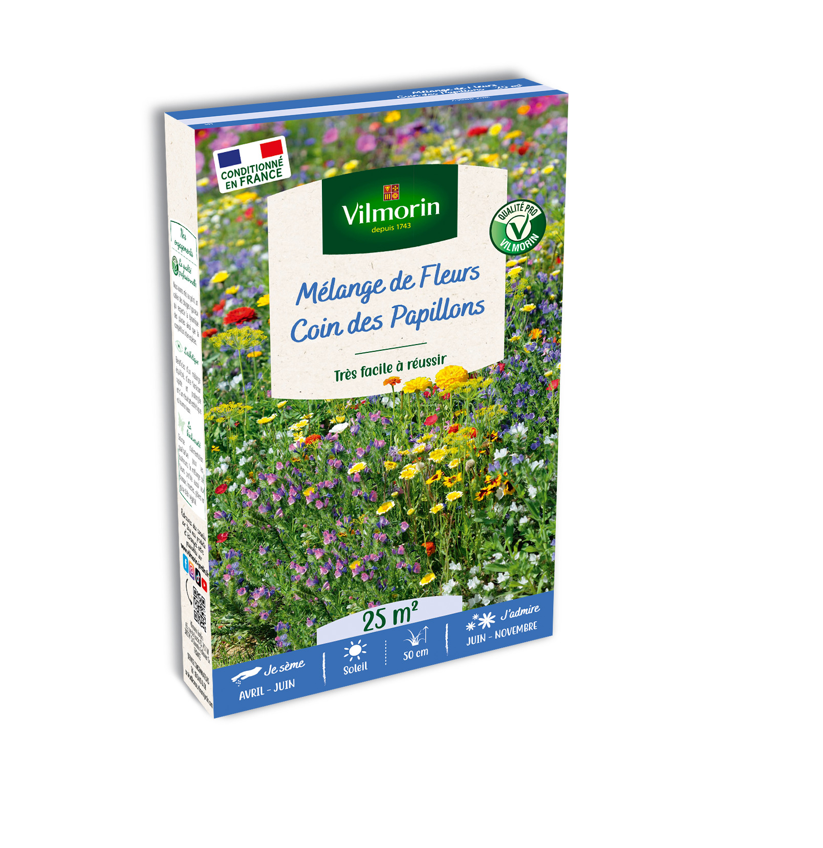 Coin des Papillons - 25 M² - Mélange de fleurs