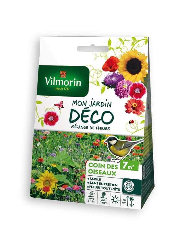 Coin Oiseaux - 7 m² - Mélange de fleurs