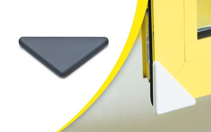 Coin pour fenêtre 60 x 60 mm gris WATTELEZ 601605G