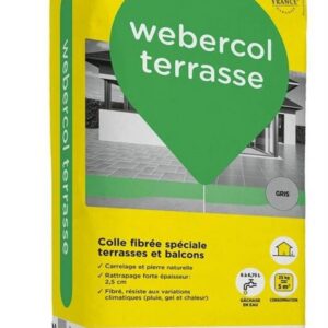 Colle à carrelage WEBERCOL TERASSE - sac 25 kg - beige