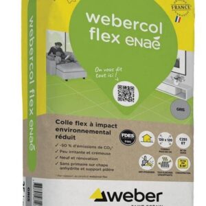 Colle carrelage WEBERCOL FLEX ENAE - sac 25 kg - gris
