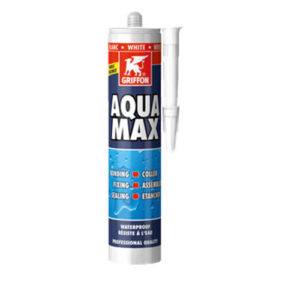 Colle de montage et mastic d'étanchéité AQUAMAX pour piscine - AQUAMAX GRIS SPECIAL PISCINE 425G