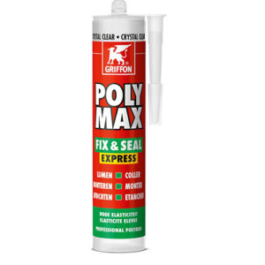 Colle de montage et mastic d'étanchéité POLY MAX FIX - SEAL EXPRESS - Cartouche 425 g - Noir