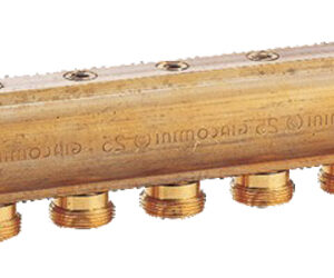 Collecteur 5 S R585 1 M16 avec robinet d'arrêt GIACOMINI R585Y045