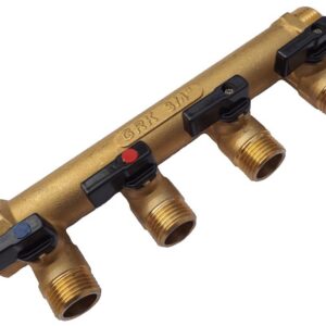 Collecteur MF 3/4 - 2 départs 1/2" et 1 arrivée en 3/4".