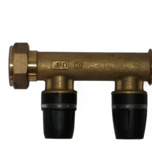 Collecteur TECElogo Laiton - Écrou Tournant - Col. MF 3/4" - Diamètre 20 - 1 sortie