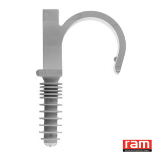 Collier cheville RAMCLIP gris simple - Diamètre : 22 - Boîte de 100