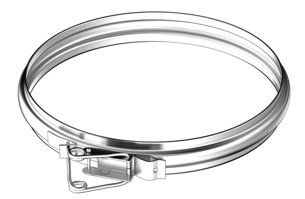 Collier de sécurité en inox 139 mm TOLERIE GENERALE 681390