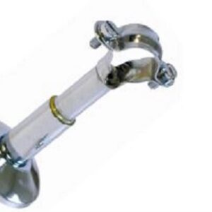Collier fixation murale pour colonne de douche potence - En laiton chromé