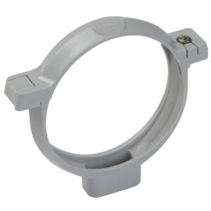 Collier Lyre 100mm pour tube de descente cylindrique gris - NICOLL - CO100GT
