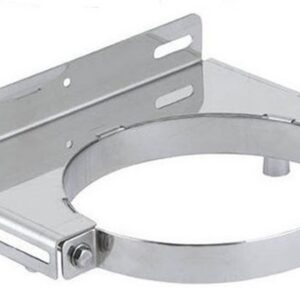 Collier mural pour poêle à granulés - PGI pour poêles à Pellets - Diamètre 80/130 - Finition : inox - Réf : CMI