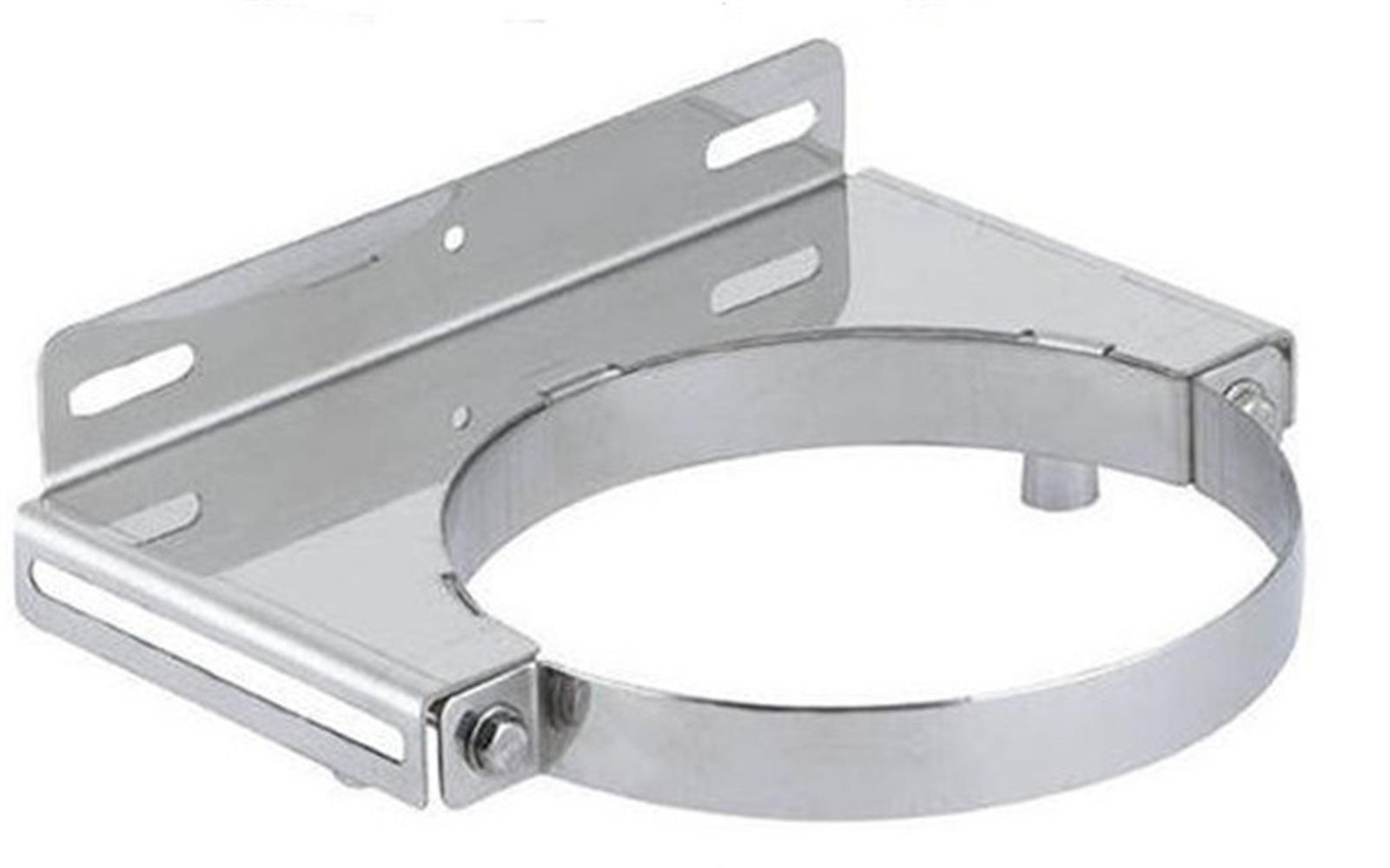 Collier mural pour poêle à granulés - PGI pour poêles à Pellets - Diamètre 80/130 - Finition : inox - Réf : CMI