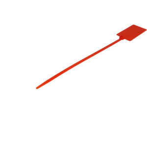 Collier rouge avec plaque d'identification