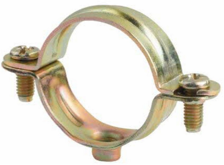 Collier simple de plomberie bichromaté 50 mm par boite de 50