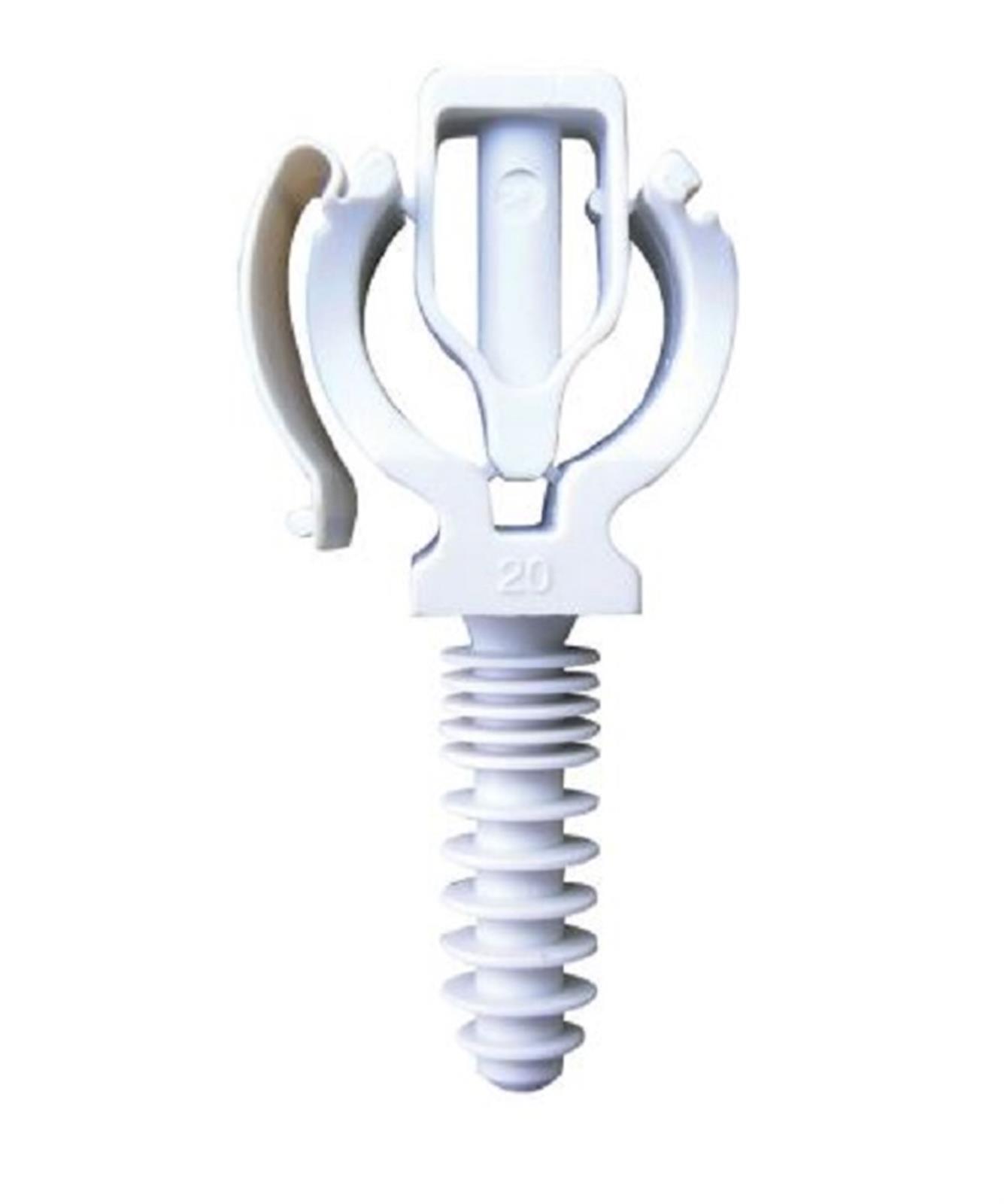Colliers de fixation Fixalpex simple - Diamètre: 20 mm - Seau de 100 pièces - Blanc - Sans BAGALPEX