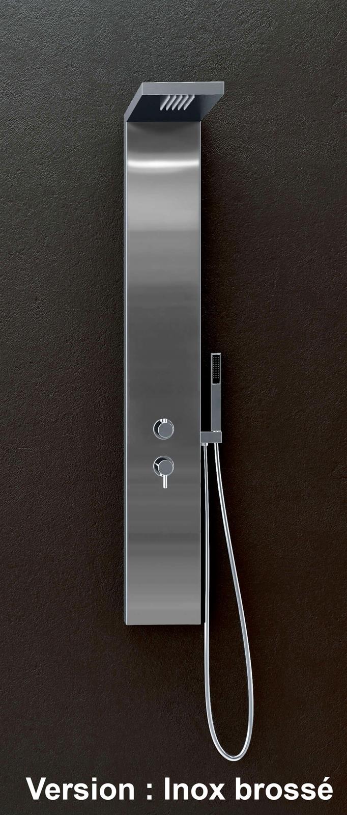 Colonne de douche AQUASTYLE - Finition : Inox brossé