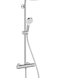 Colonne de douche Crometta 240 1 jet EcoSmart avec mitigeur thermostatique. - Chromé
