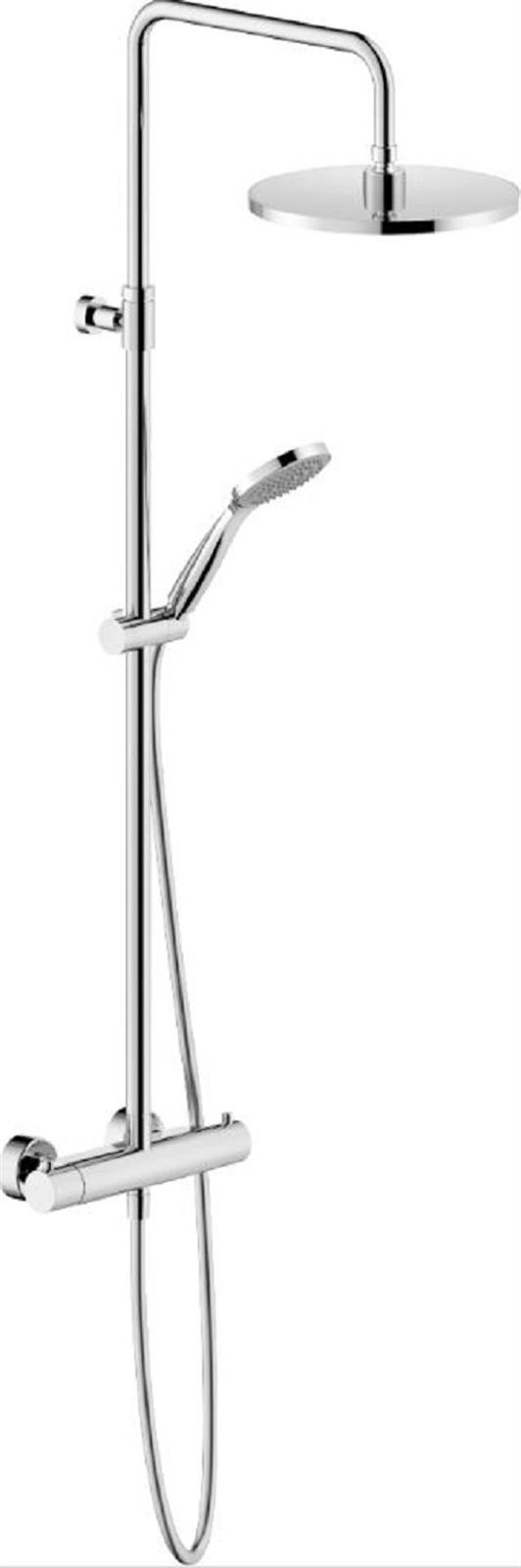 Colonne de douche thermostatique TONDA - Coloris : PVD miele brossé