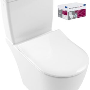 Combi Pack AVENTO Direct Flush en céramique - Sortie horizontale - Couleur : BLANC