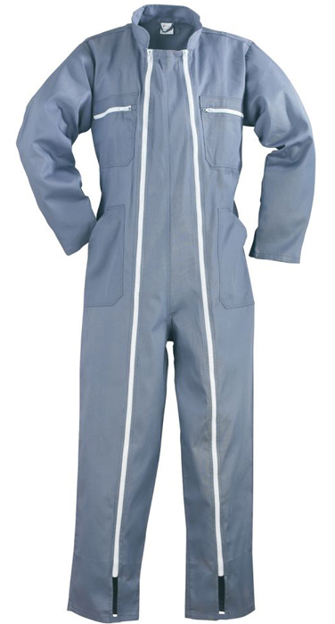 Combinaisons de travail FACTORY à double zips gris TM COVERGUARD 74532