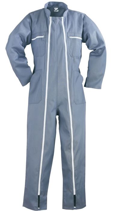 Combinaisons de travail WORKWEAR à double zips FACTORY gris T3XL EURO PROTECTION 74536